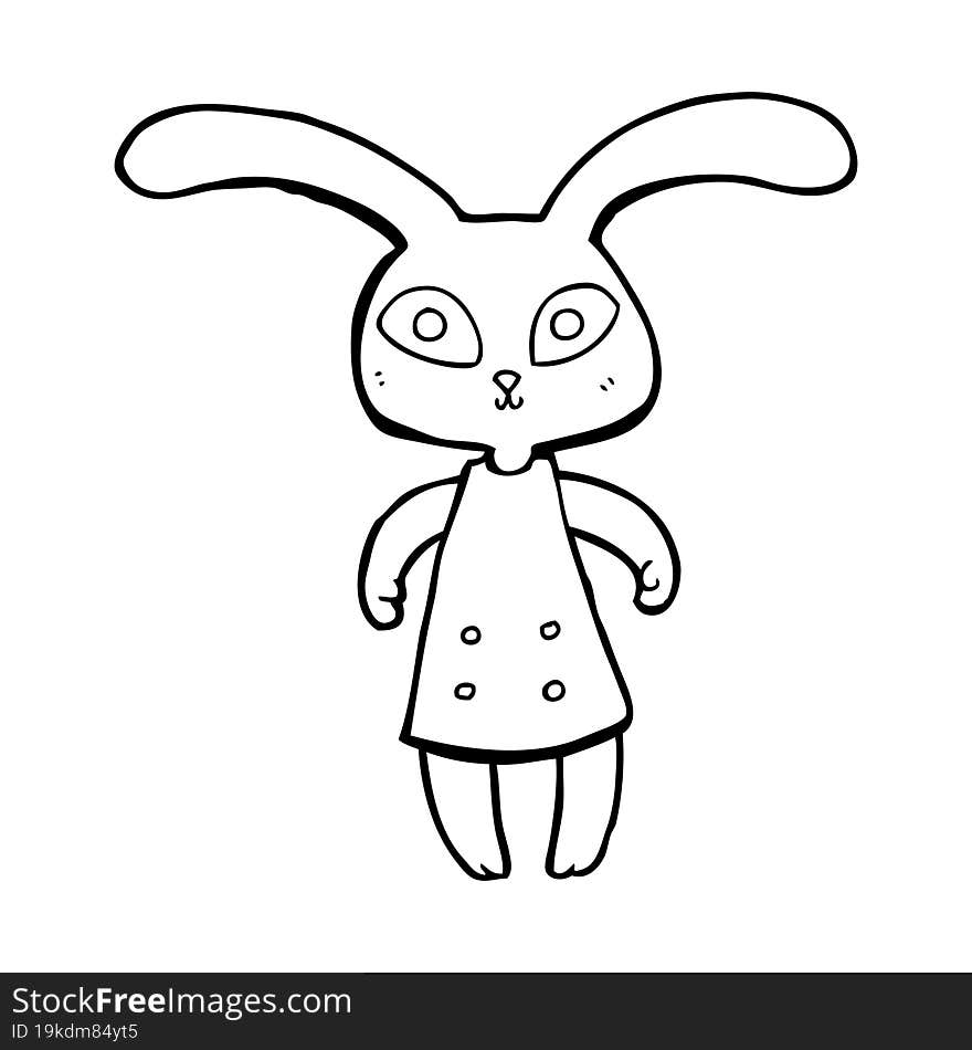 Cute Cartoon Rabbit