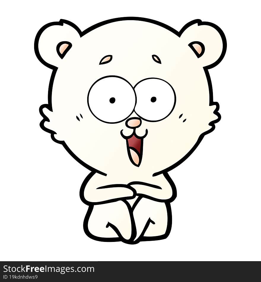 laughing teddy  bear cartoon. laughing teddy  bear cartoon