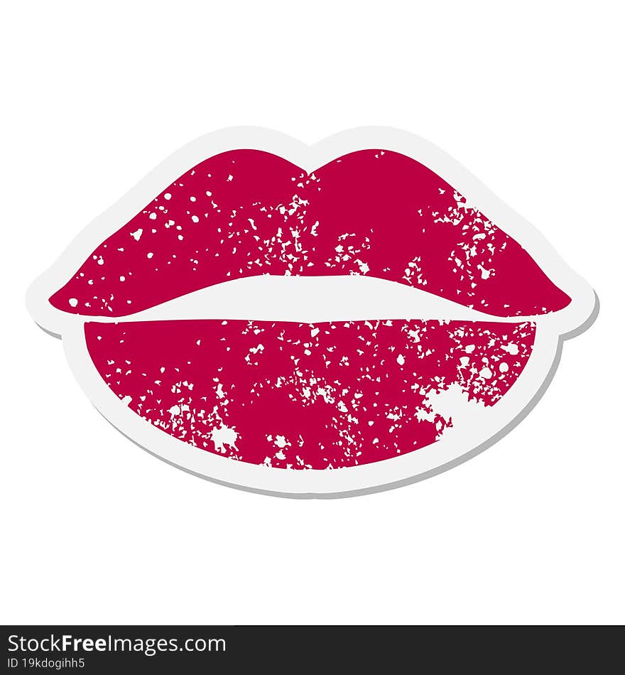 lipstick mark kiss grunge sticker