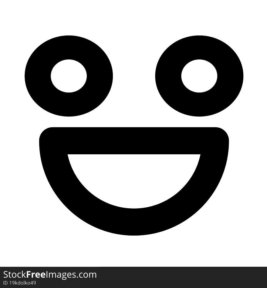 super happy face icon