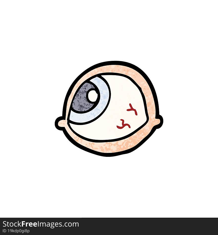 spooky staring eyeball cartoon. spooky staring eyeball cartoon