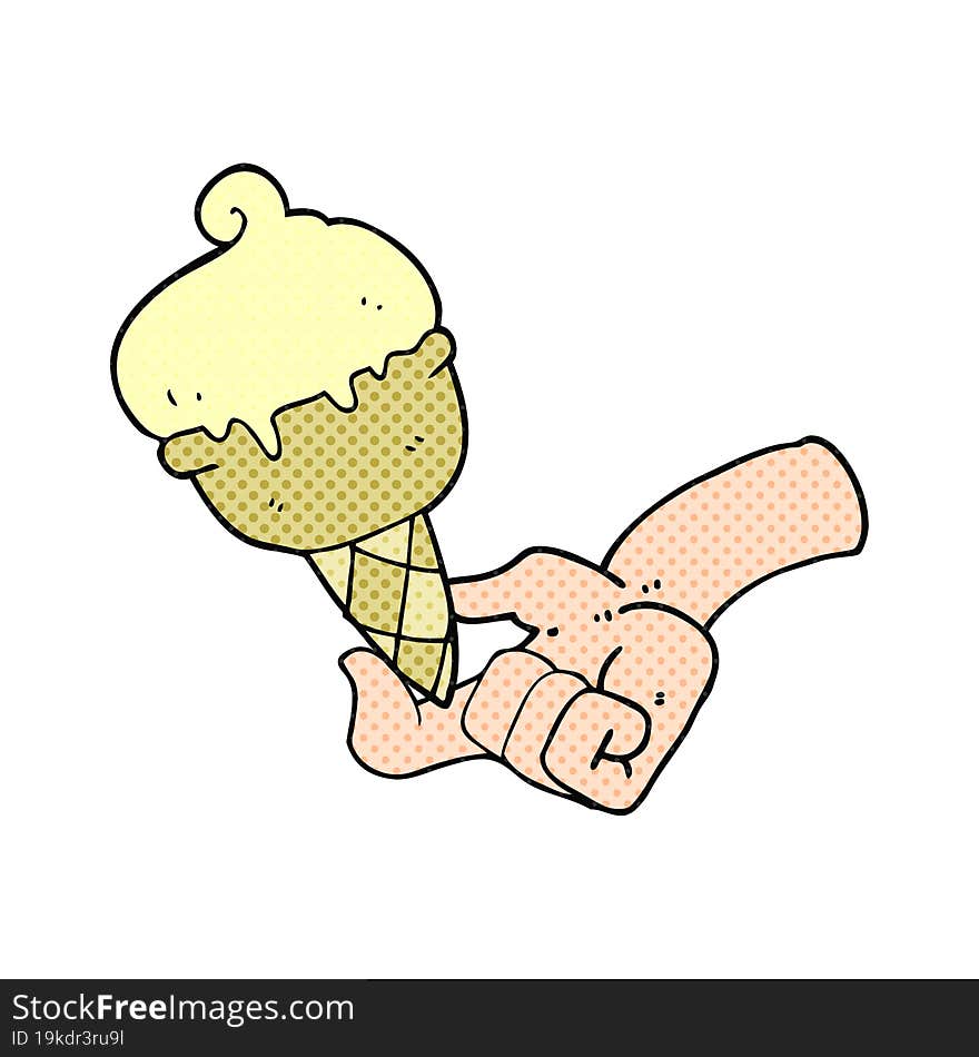 cartoon ice cream