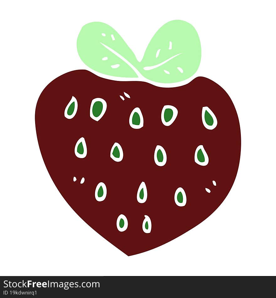 cartoon doodle strawberry fr