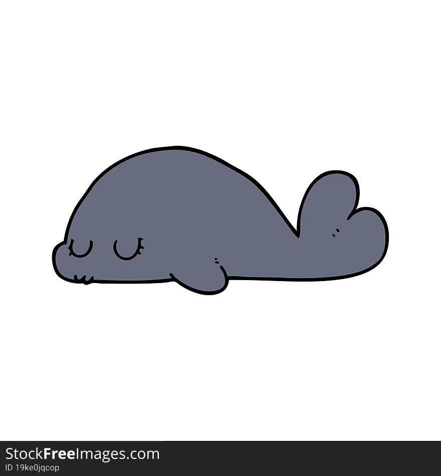 cute cartoon seal