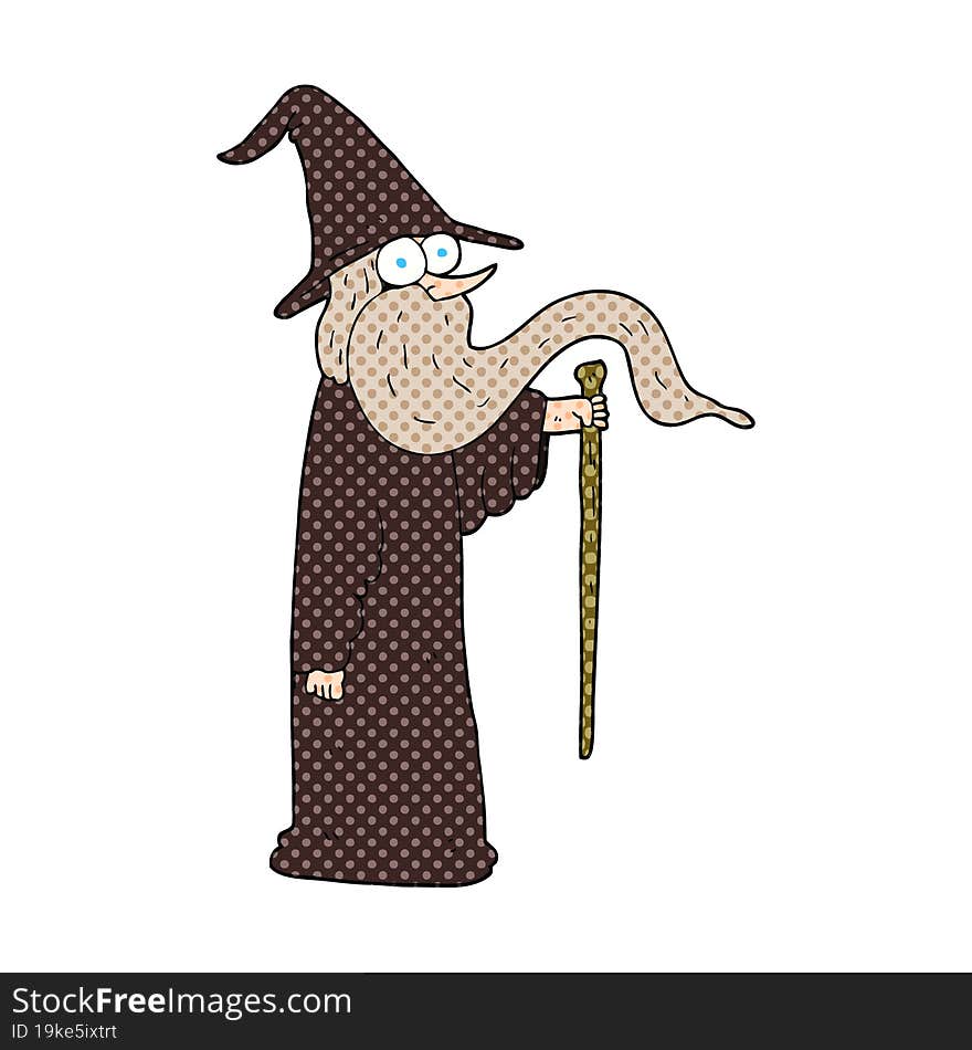 cartoon wizard