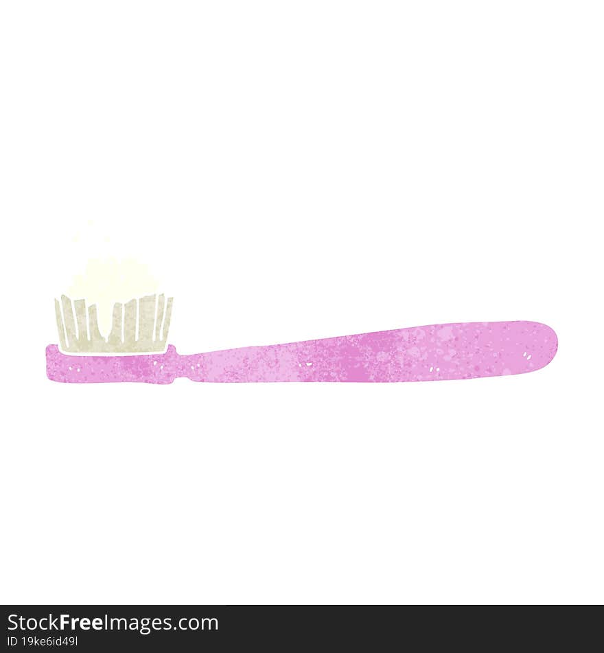 Retro Cartoon Tooth Brush