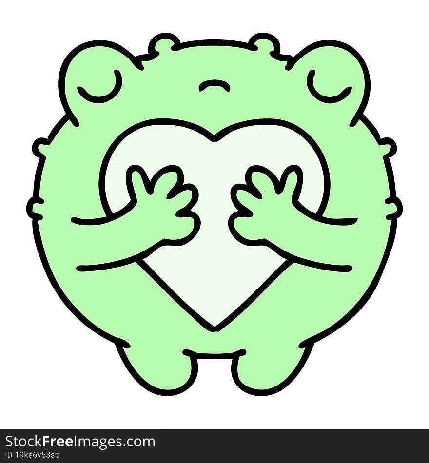 sad frog in love