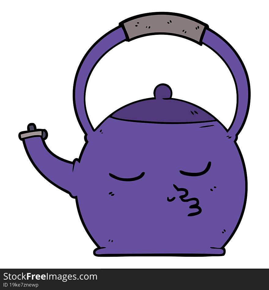 cartoon kettle. cartoon kettle