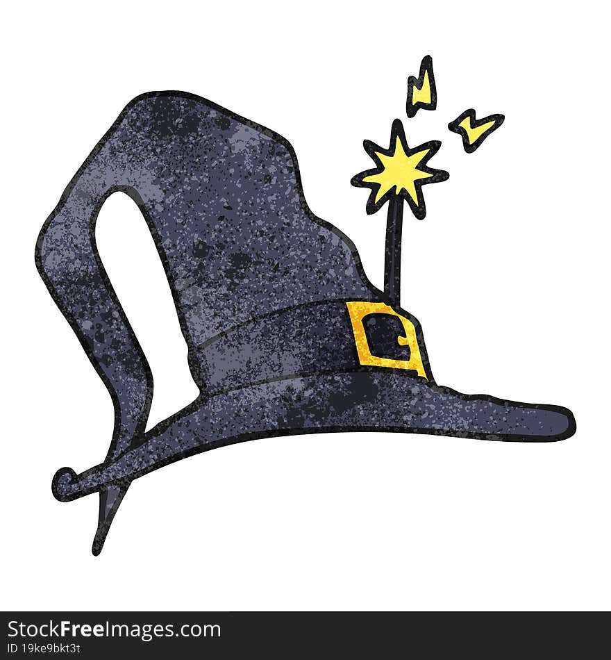 textured cartoon witch hat