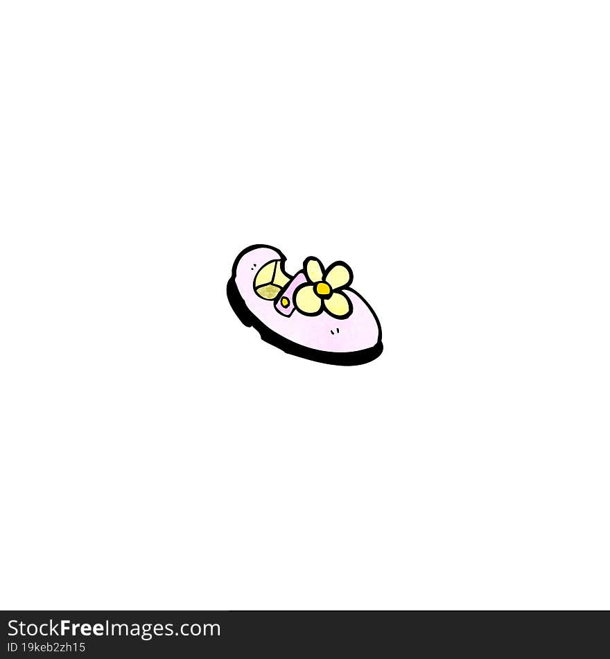 cartoon child s shoe