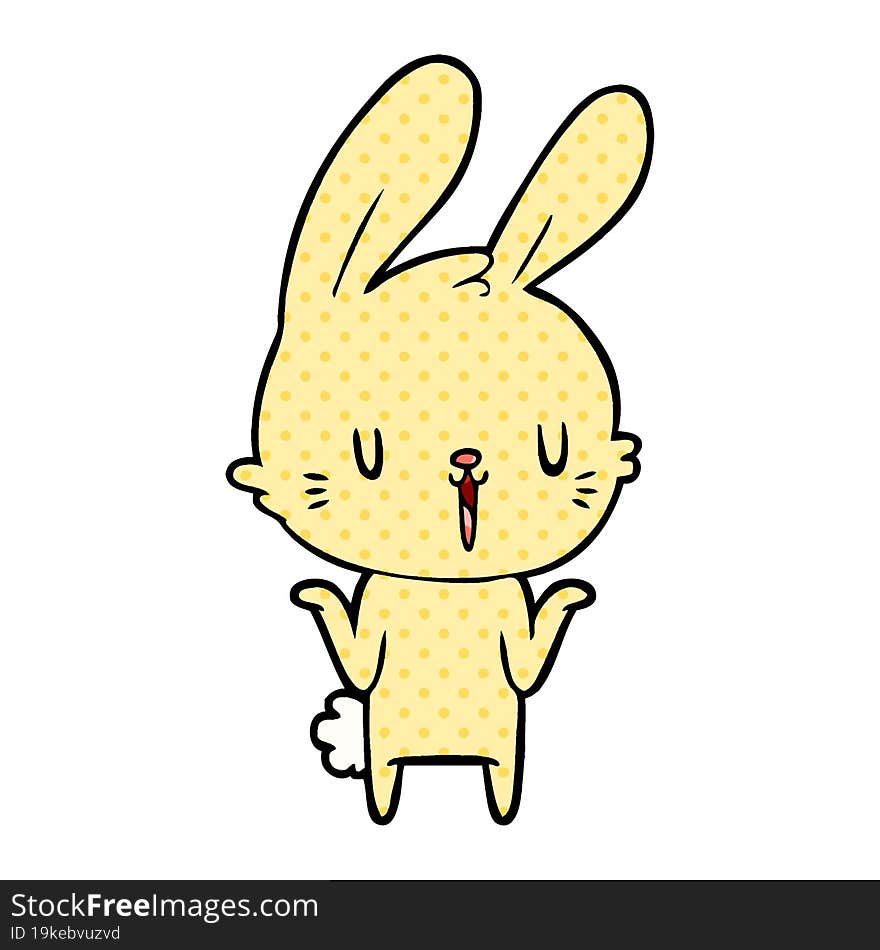 cute cartoon rabbit. cute cartoon rabbit