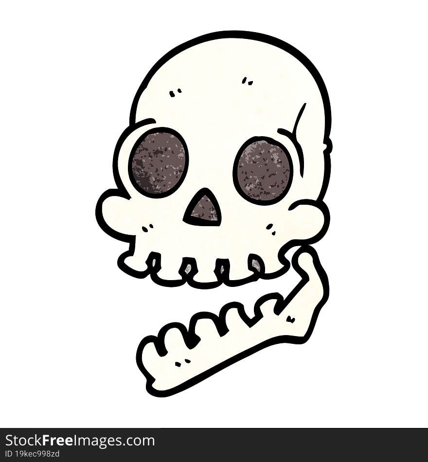 Cartoon Doodle Skull