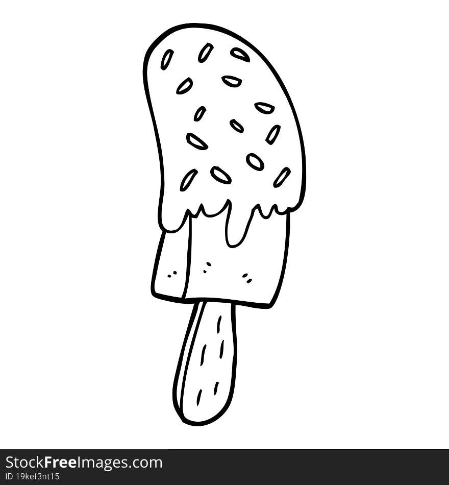 cartoon ice cream lolly