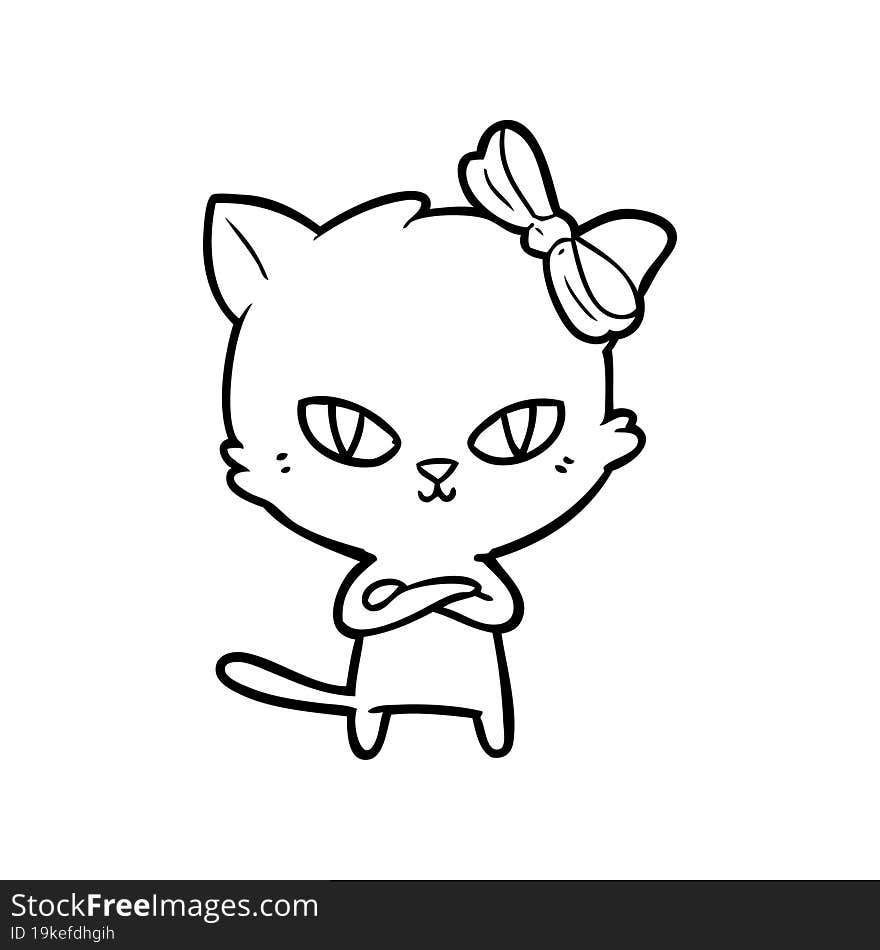 cute cartoon cat. cute cartoon cat