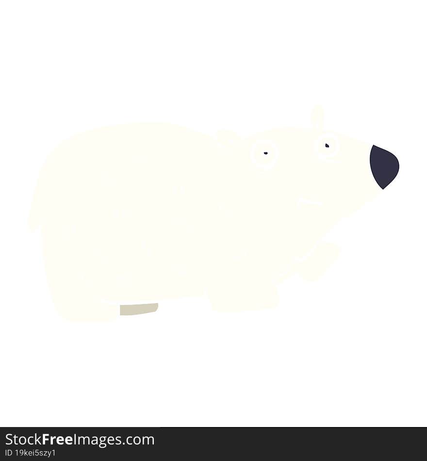 cartoon doodle polar bear