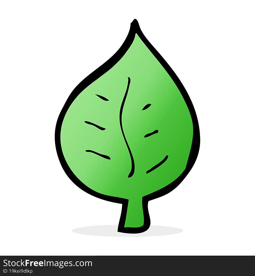 Cartoon Leaf Symbol