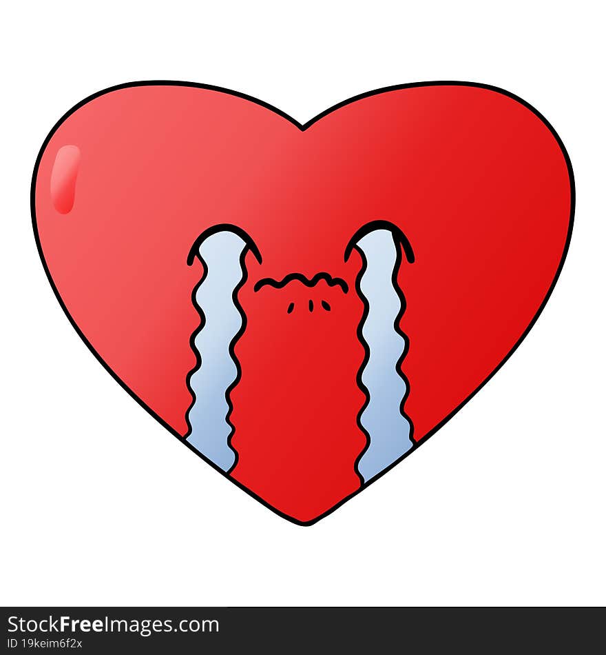 cartoon love sick heart. cartoon love sick heart