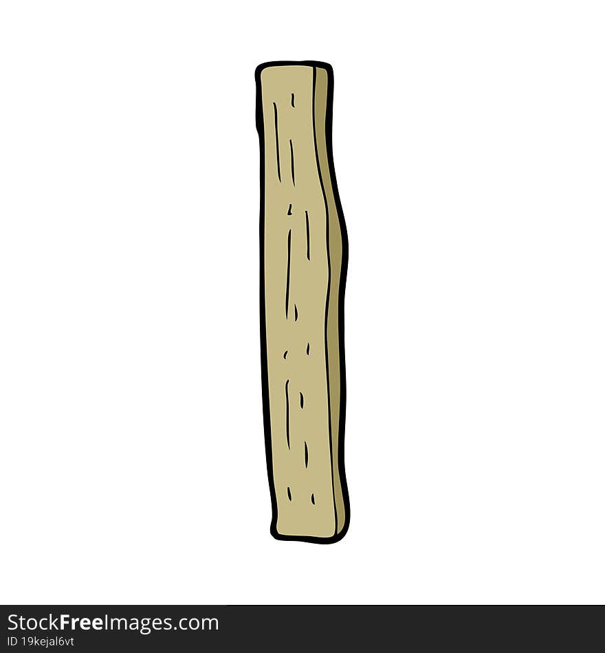 cartoon wood post