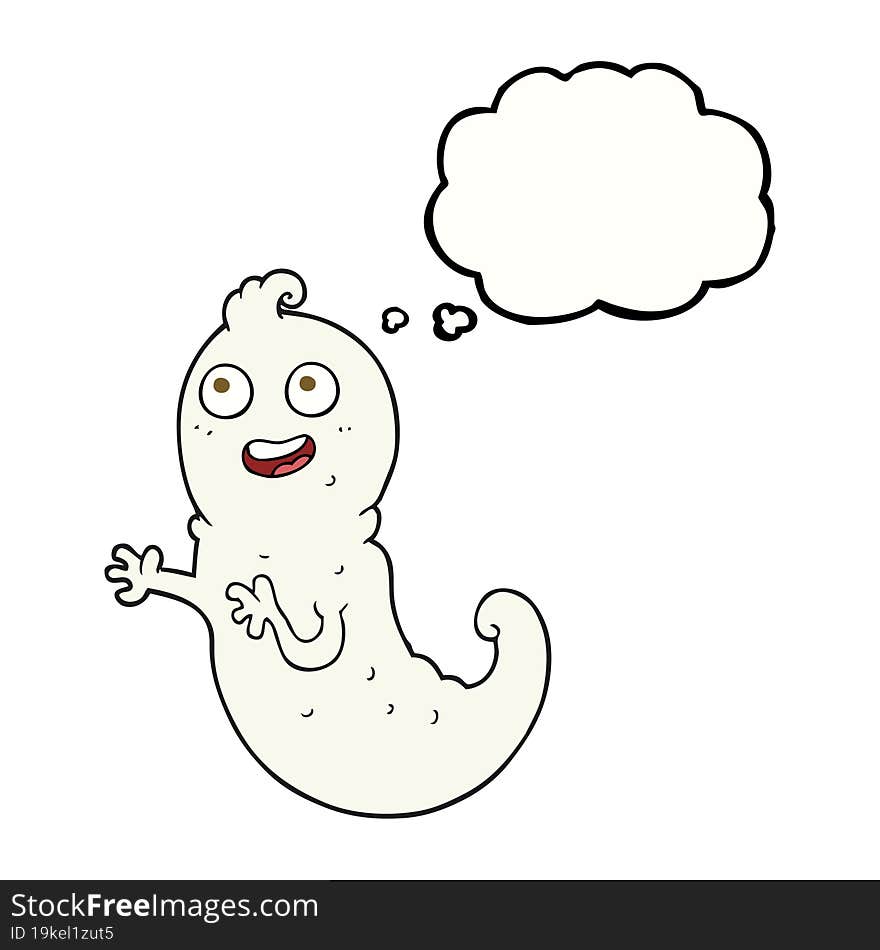 thought bubble cartoon ghost