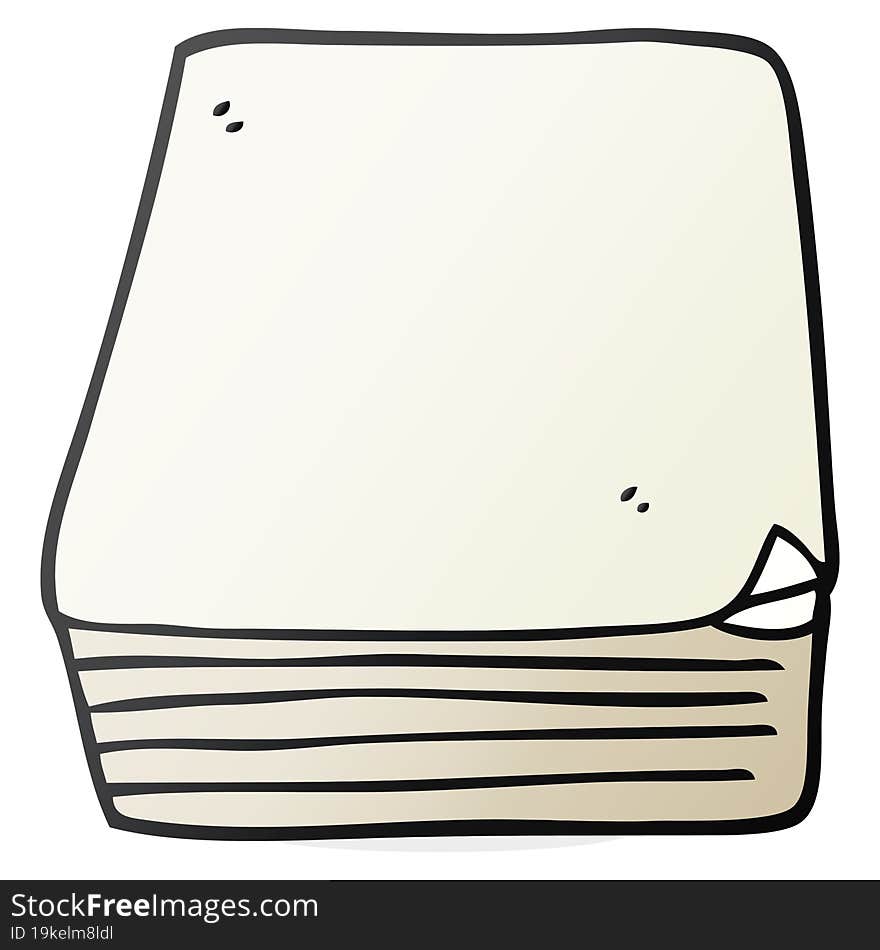 cartoon stack of paper