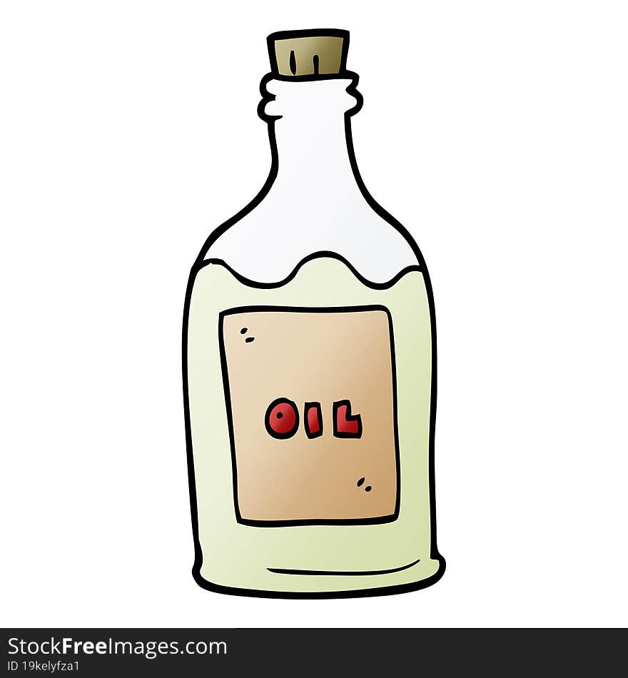 cartoon doodle olive oil