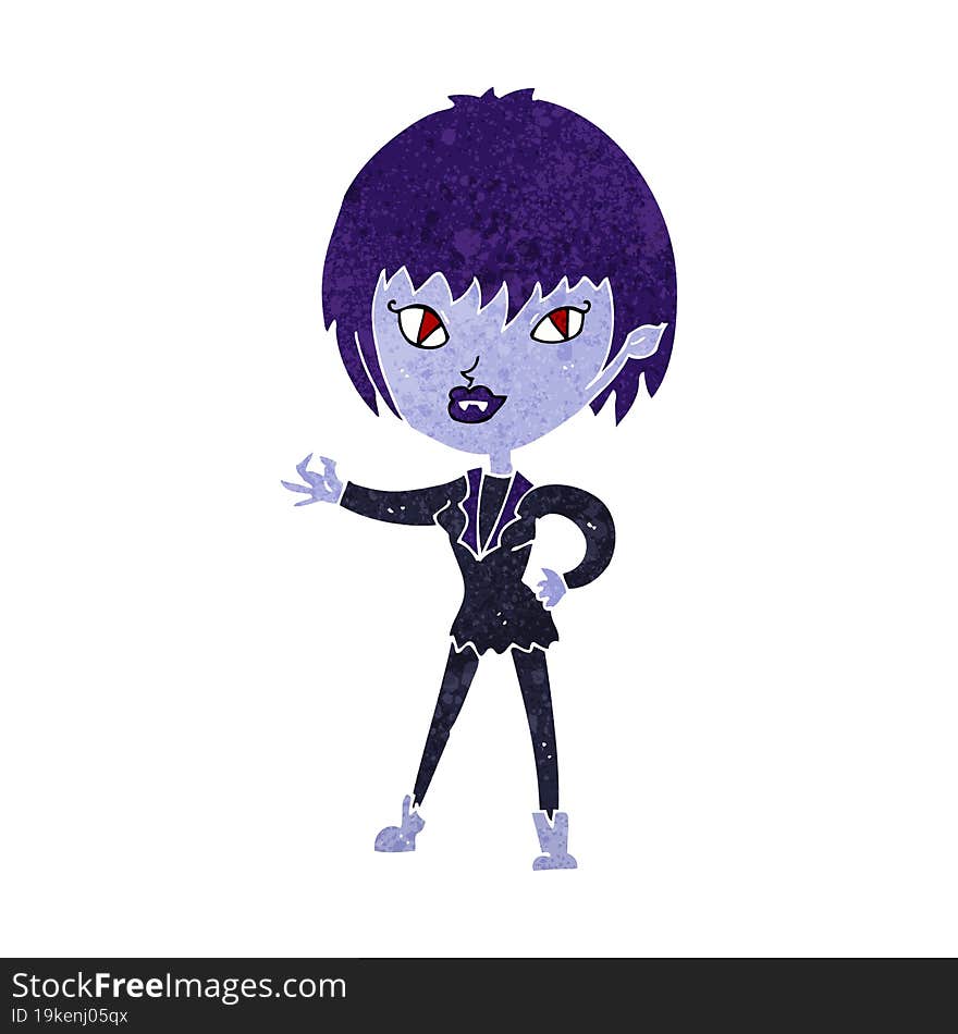 cartoon vampire girl