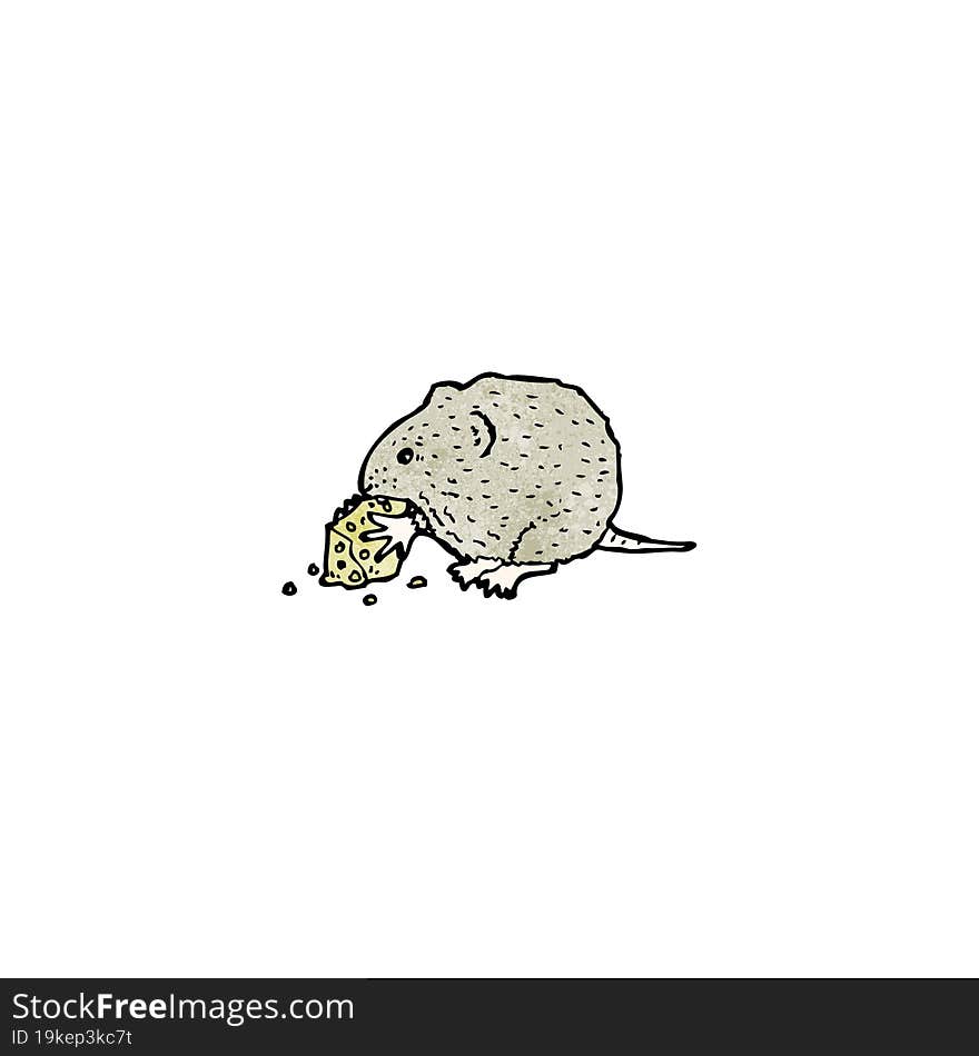 Mouse And Cheese Illustration