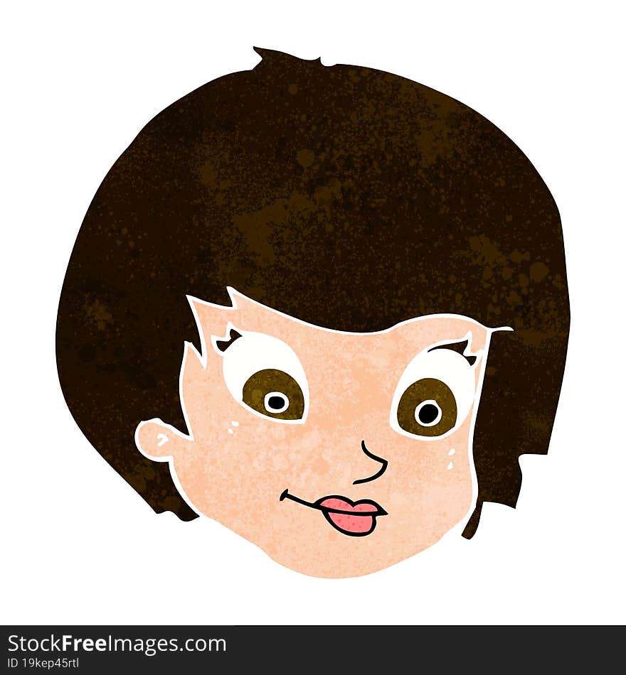 Cartoon Female Face