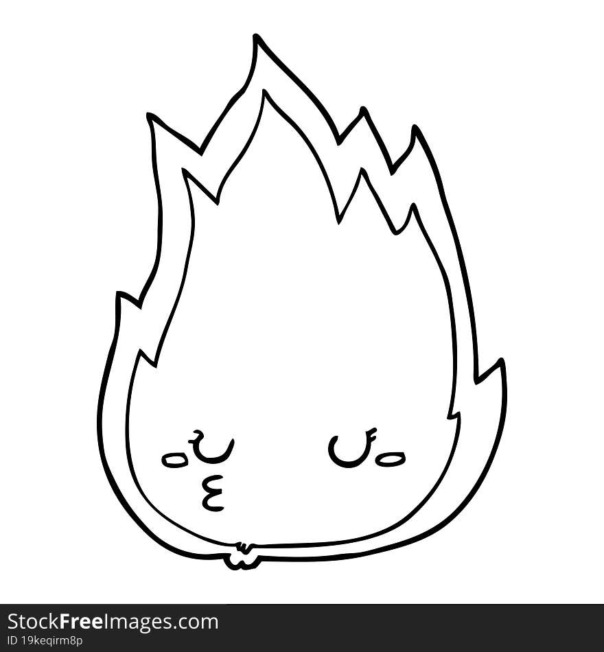 cute cartoon fire