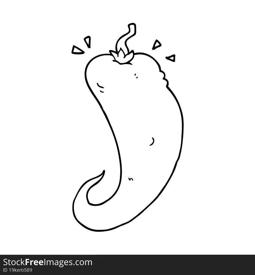 Cartoon Chili Pepper