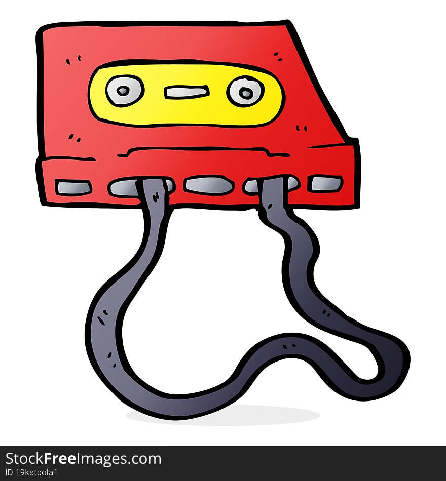 cartoon cassette tape