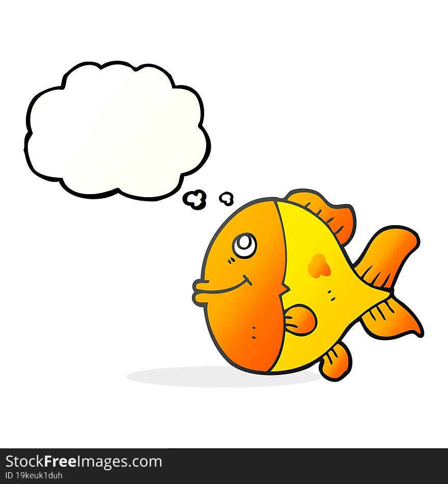 Thought Bubble Cartoon Fish