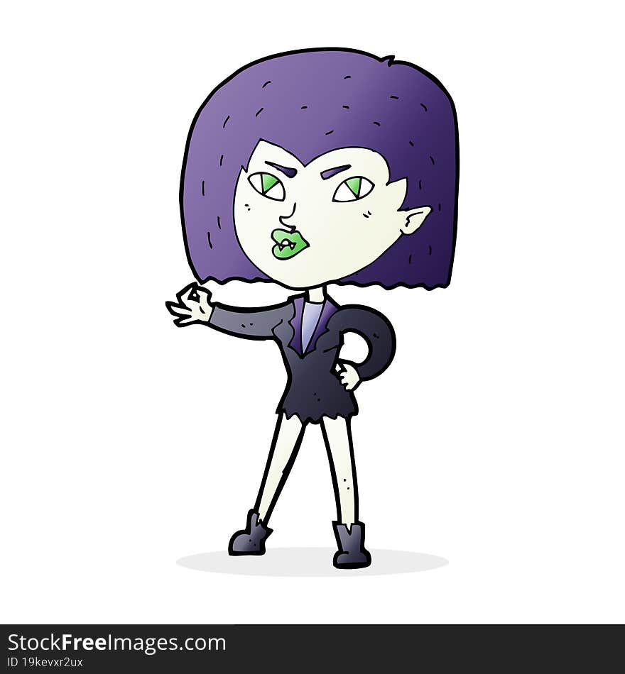 cartoon vampire girl