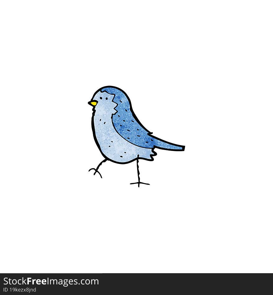 cartoon blue bird