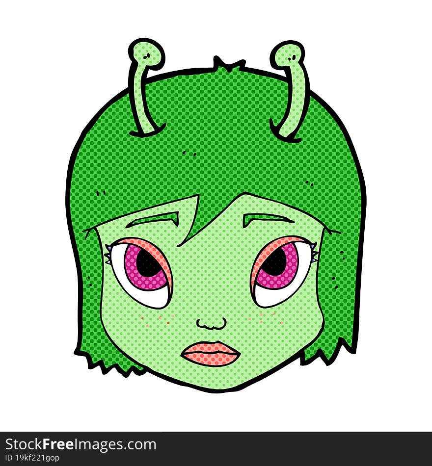 Cartoon Space Alien