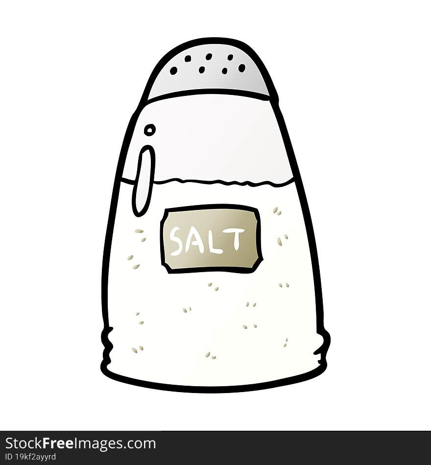 cartoon salt shaker. cartoon salt shaker