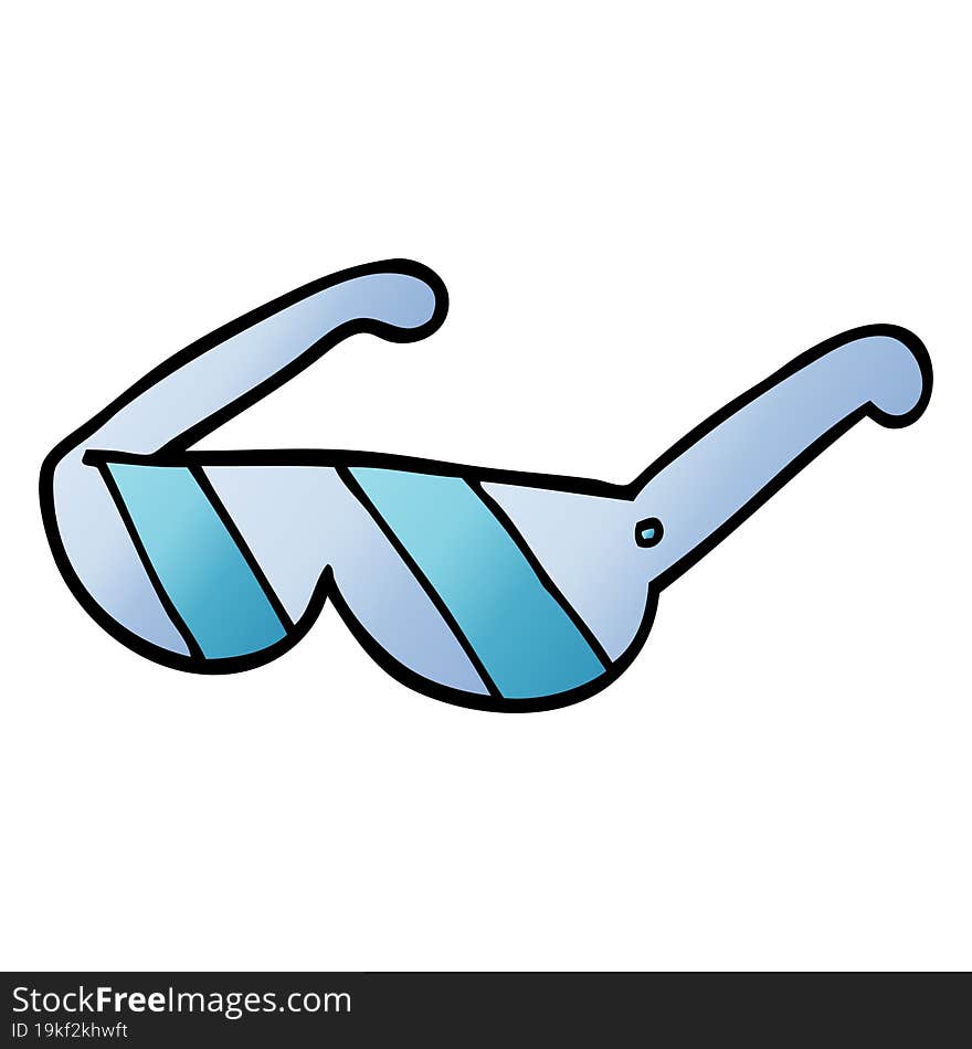 cartoon doodle safety glasses