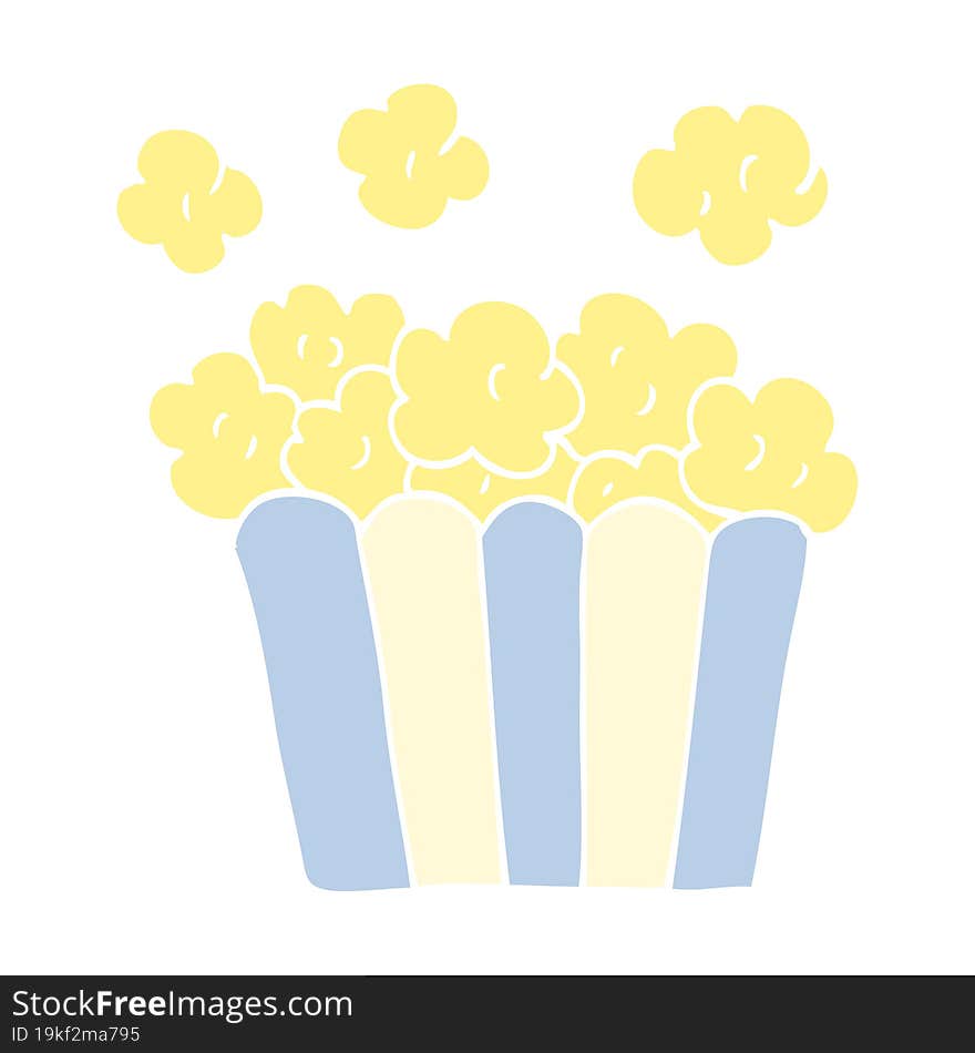 Cartoon Doodle Popcorn