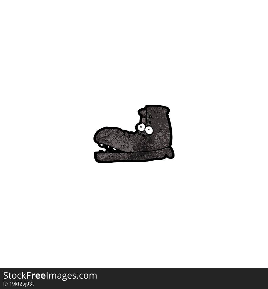 cartoon old shoe