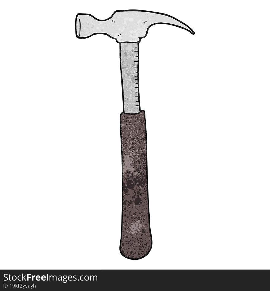 textured cartoon hammer