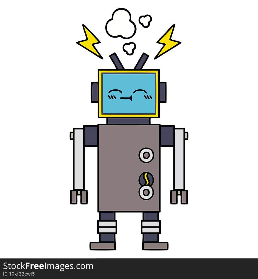 Cute Cartoon Robot