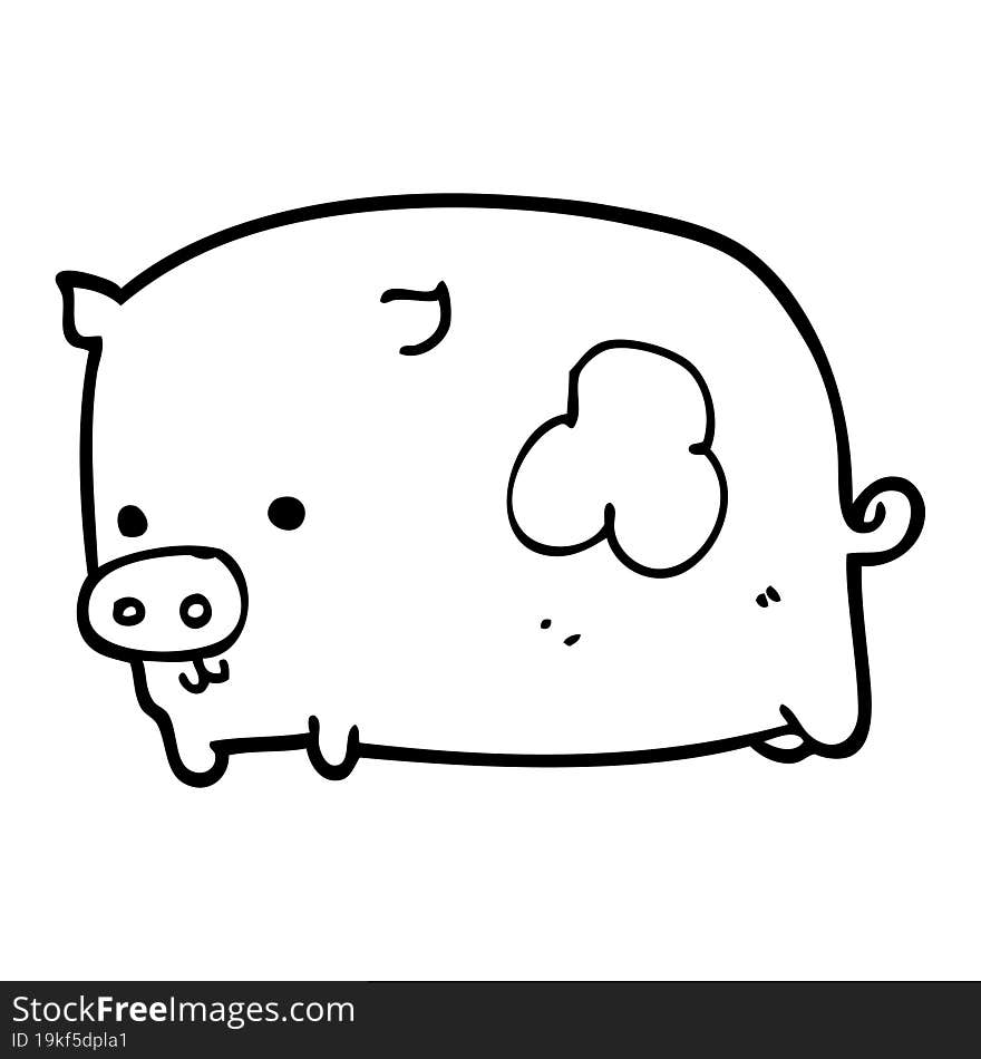 cartoon pig