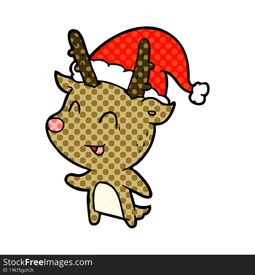 cartoon christmas reindeer. cartoon christmas reindeer