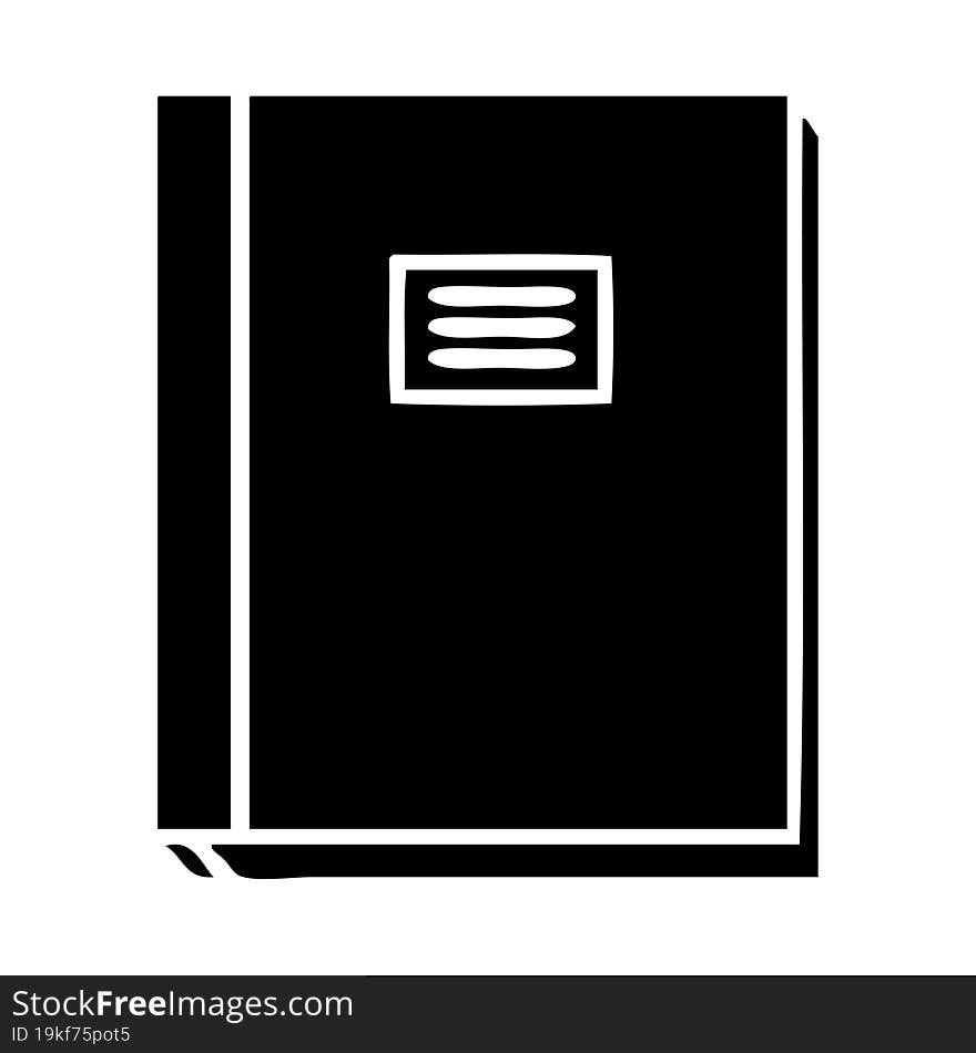 flat symbol of a study book. flat symbol of a study book