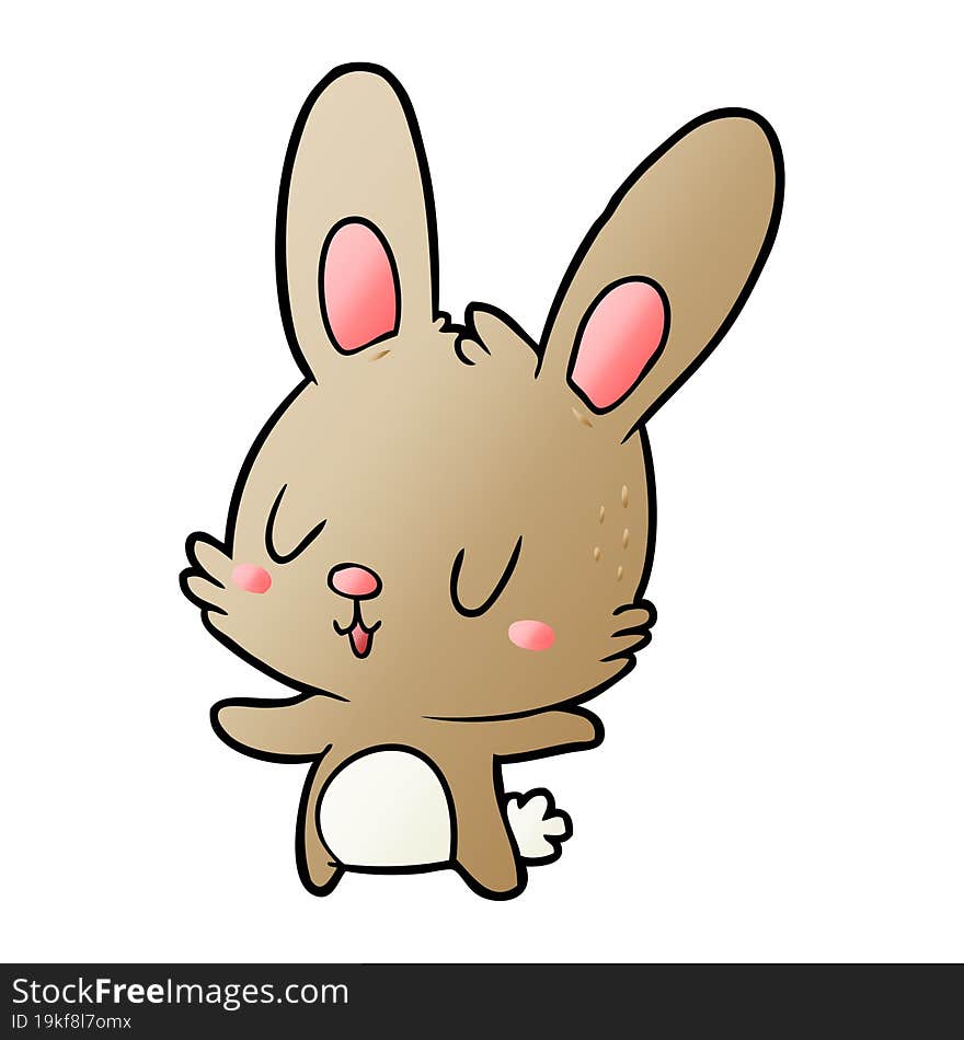 cute cartoon rabbit. cute cartoon rabbit