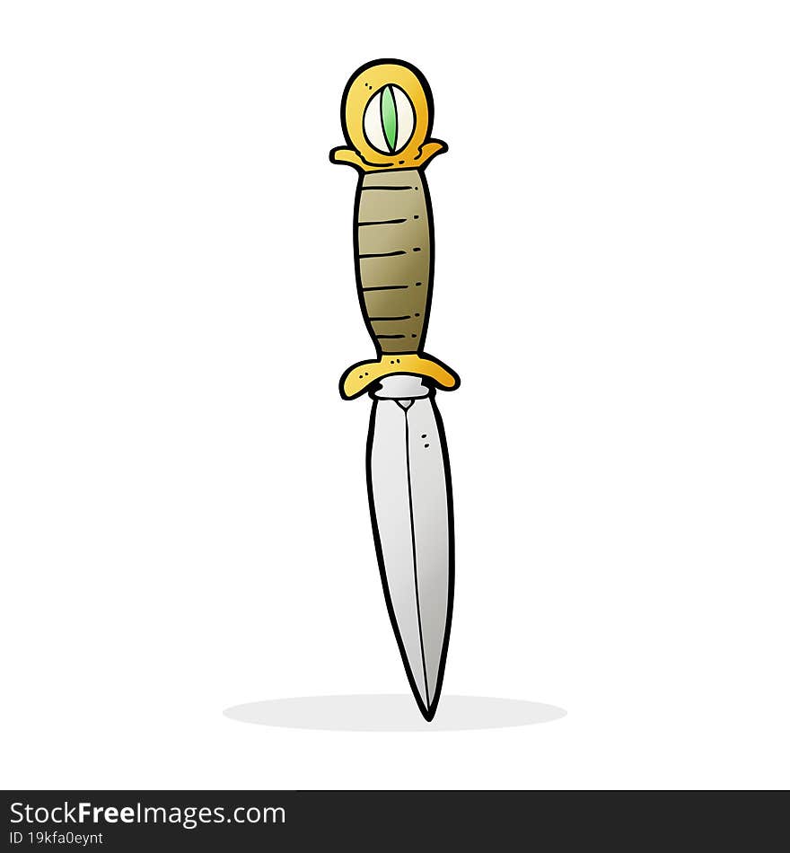 cartoon mystic dagger