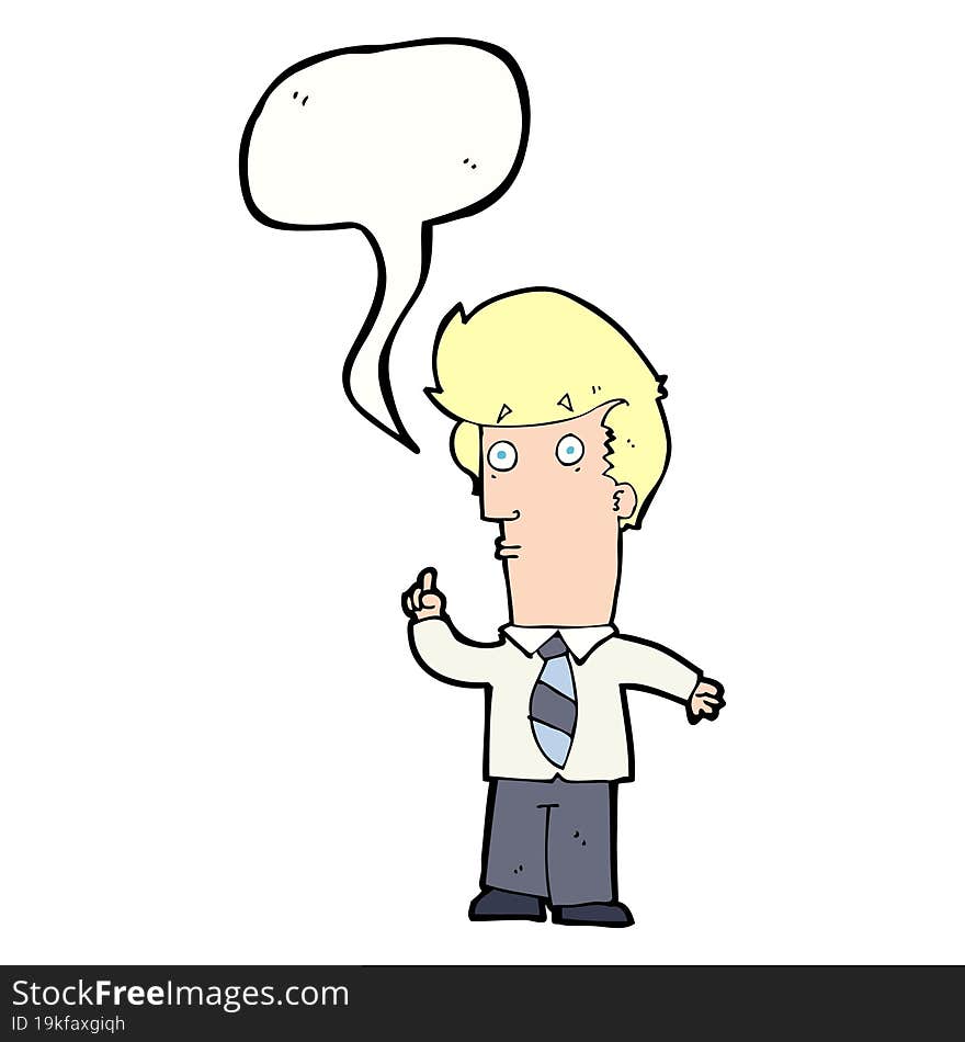 cartoon man with question with speech bubble