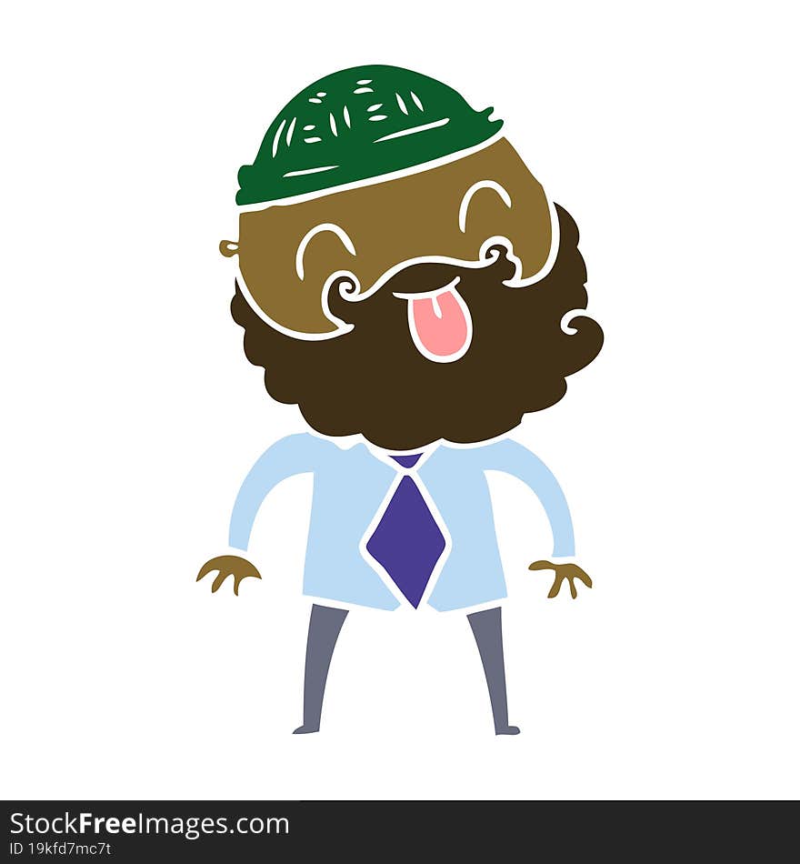 man with beard with hat and shirt