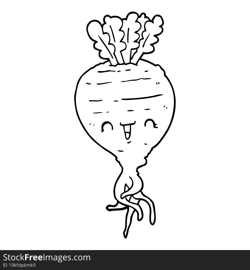 cartoon turnip