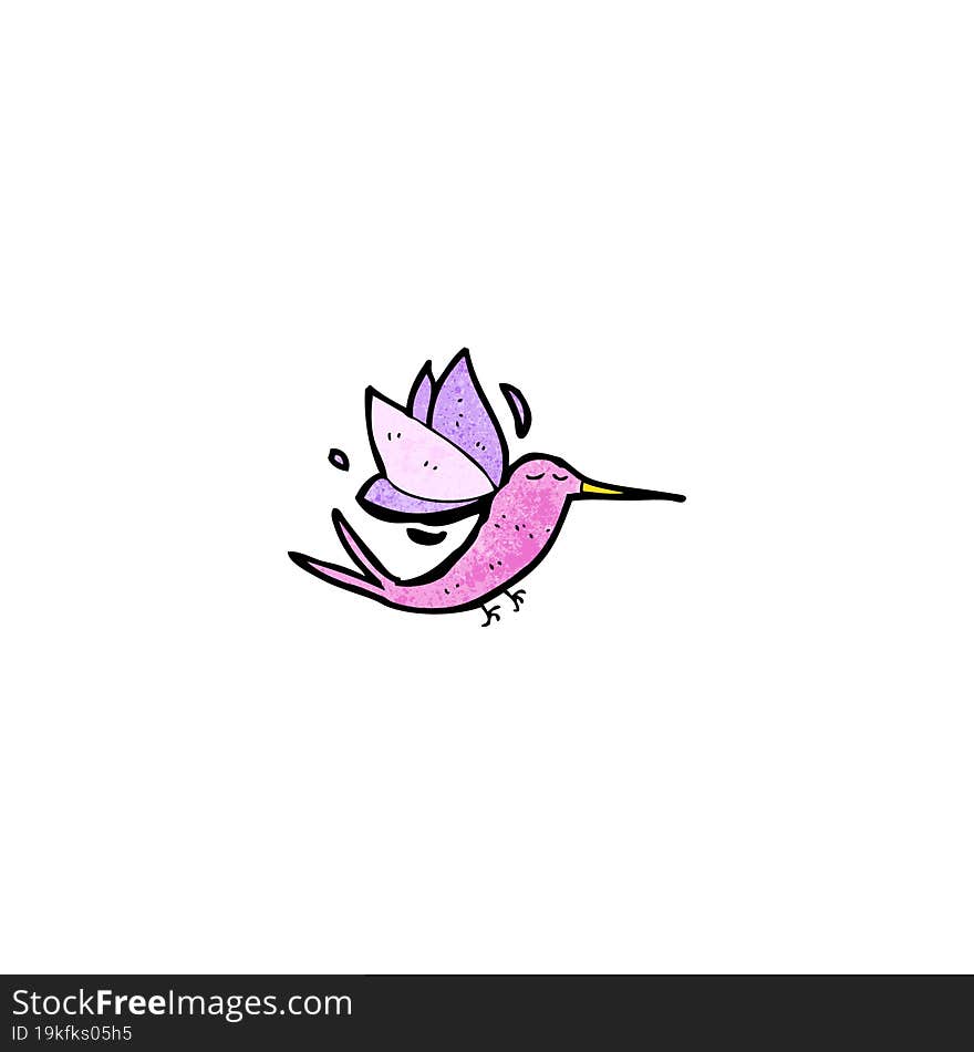 cartoon hummingbird